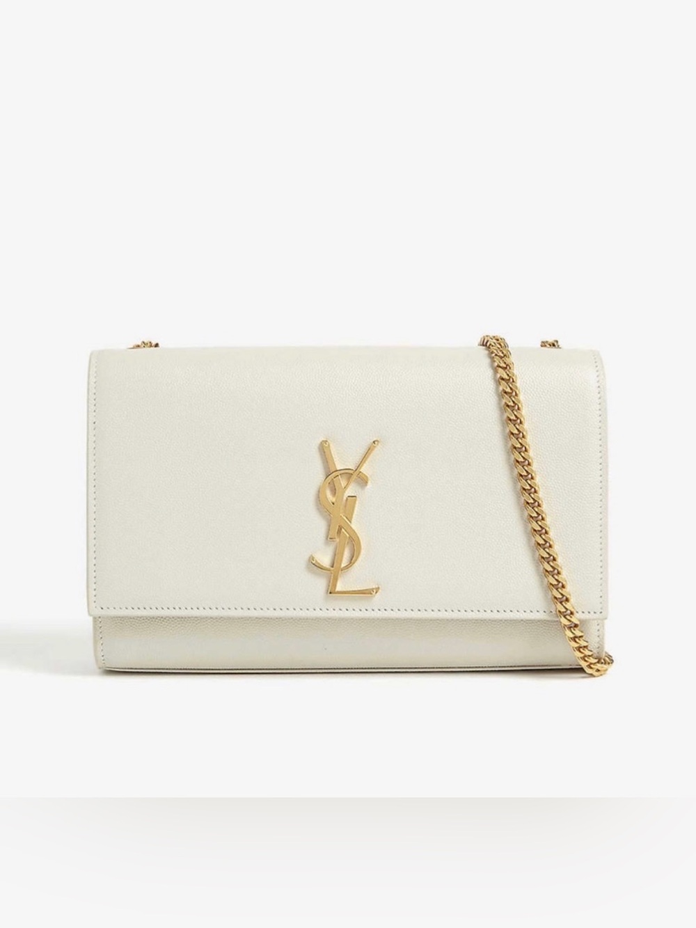 YSL Kate Medium Bag Blanc Vintage Gold Saint Laurent